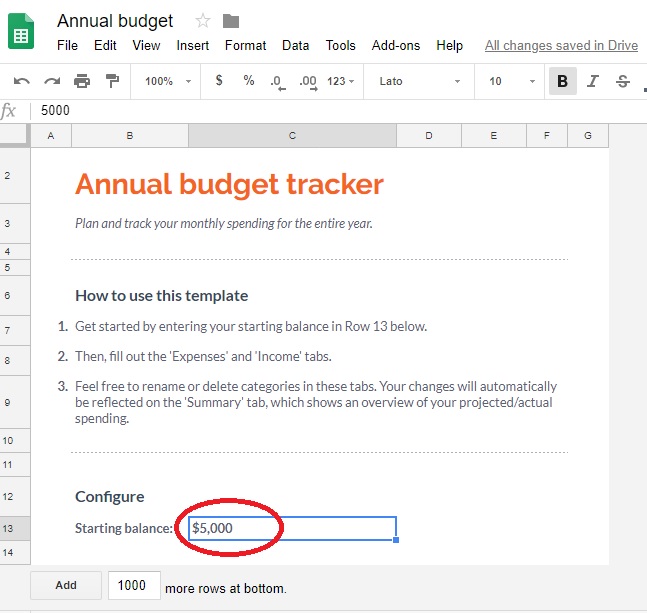 Free Budgeting Templates